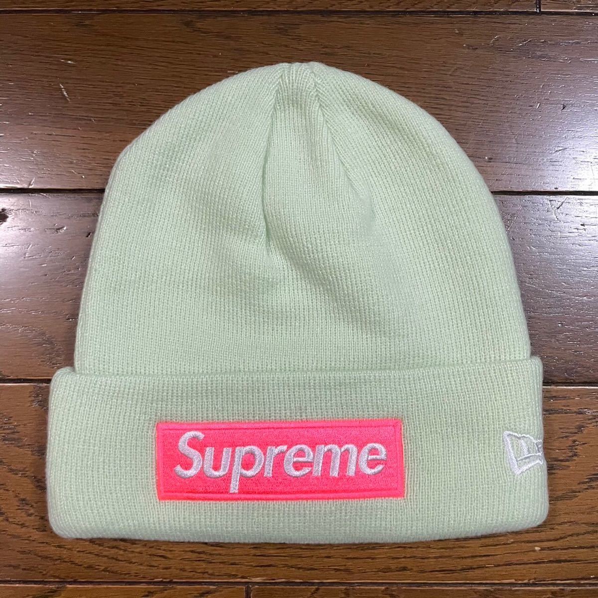 激レア 新品未使用 supreme BOX LOGO BEANIE MINT ニット帽 JORDAN NIKE fw ss 23 S KITH Mitchell & Ness stussy NUPTSE KITH TNF 1 4 11_画像2