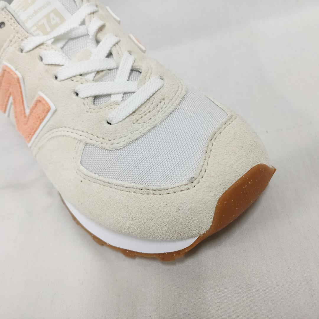 ○★新品 未使用 NEW BALANCE WL574RD2 定番シューズベージュ○●_画像6