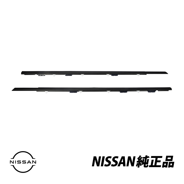 日産純正 スカイライン R33 GT-R BCNR33 2ドア用 ドアアウトサイドモール左右セット 80820-22U00 80821-22U00_画像1