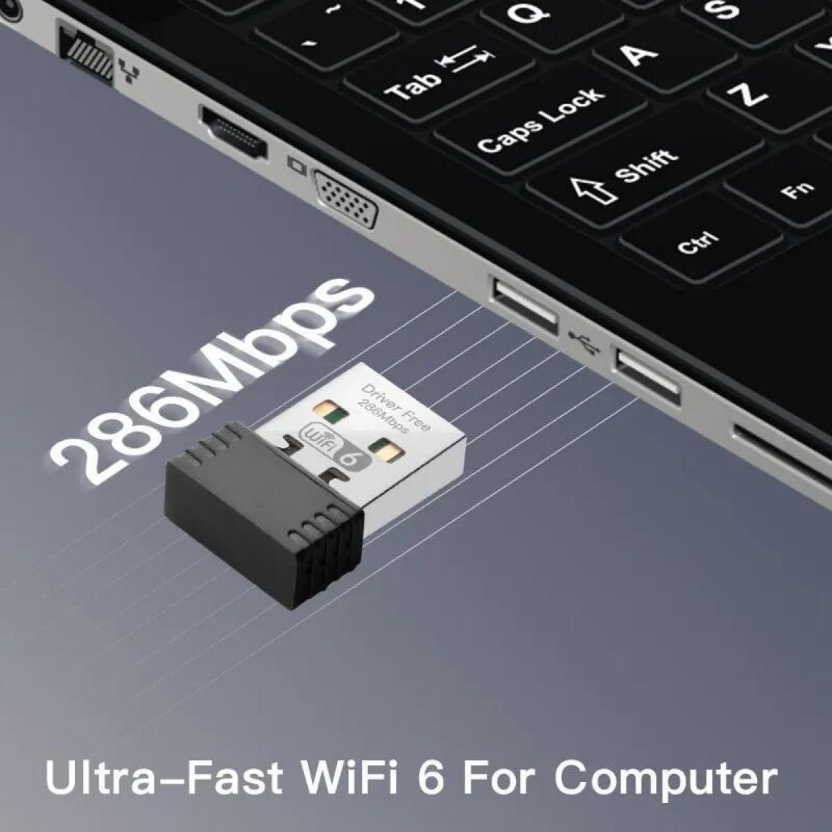 WiFi6 アダプター 無線LAN子機 ミニ USBドングル AX286 ネットワークカード 2.4GHz 802.11ax k