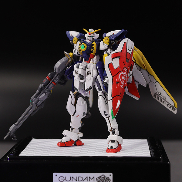 ガンダムアーティファクト４ XXX-01W　ウイングガンダム　 塗装済改修完成品　 オリジナル台座セット　ガンダムW_画像4