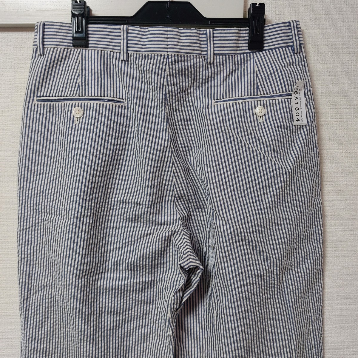 ブルックスブラザーズ BROOKS BROTHERS パンツ スラックス タック入り シアサッカ ストライプ ヒッコリー W33 メンズ 06A1304mel_画像5