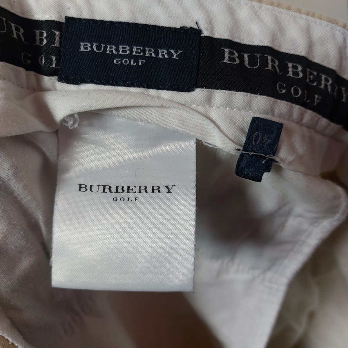  Burberry Golf BURBERRY GOLF широкий tuck слаксы брюки мужской большой размер 40 хаки 06A1302mel