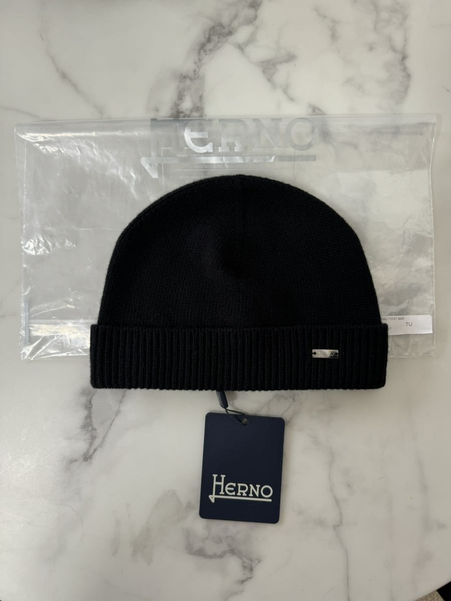 ヘルノ HERNO (BER00006U 70127) メンズ WOOL BEANIE ウールビーニー 帽子 ニットキャップ ニット帽 2023AW 新作_画像3