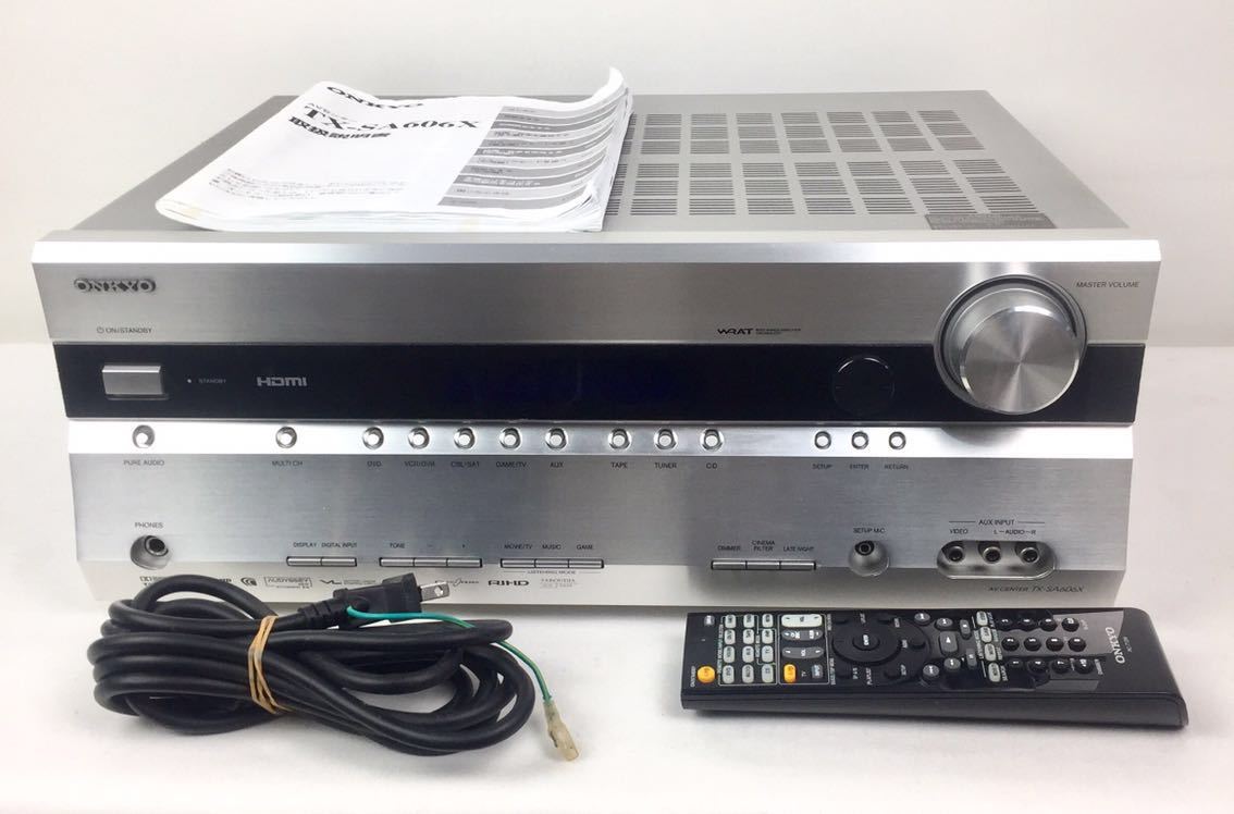 beautiful goods ONKYO TX-SA606X AV AMPLIFIER AV center Surround