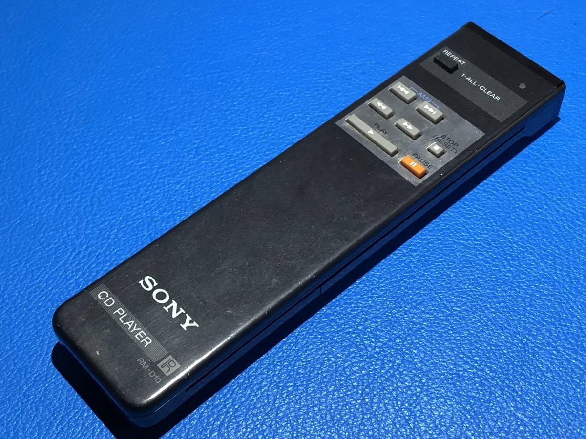 送料無料 中古 SONY CDプレーヤー オーディオ リモコン RM-D10 「CDP-33」 除菌 清掃済 安心の保証有 (管理No 10-393)