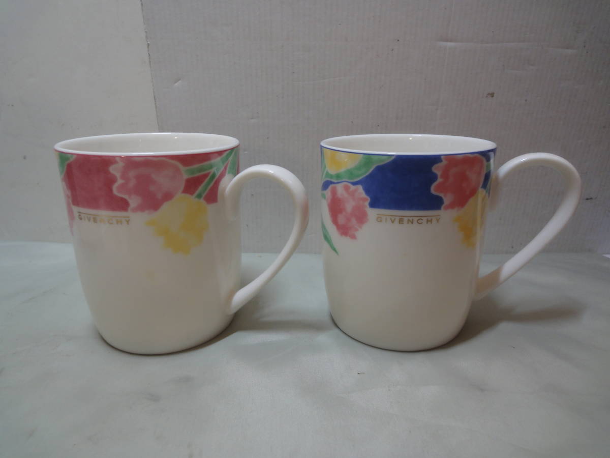 【GIVENCHY PORCELAINE　ペアマグカップ】未使用品_画像1