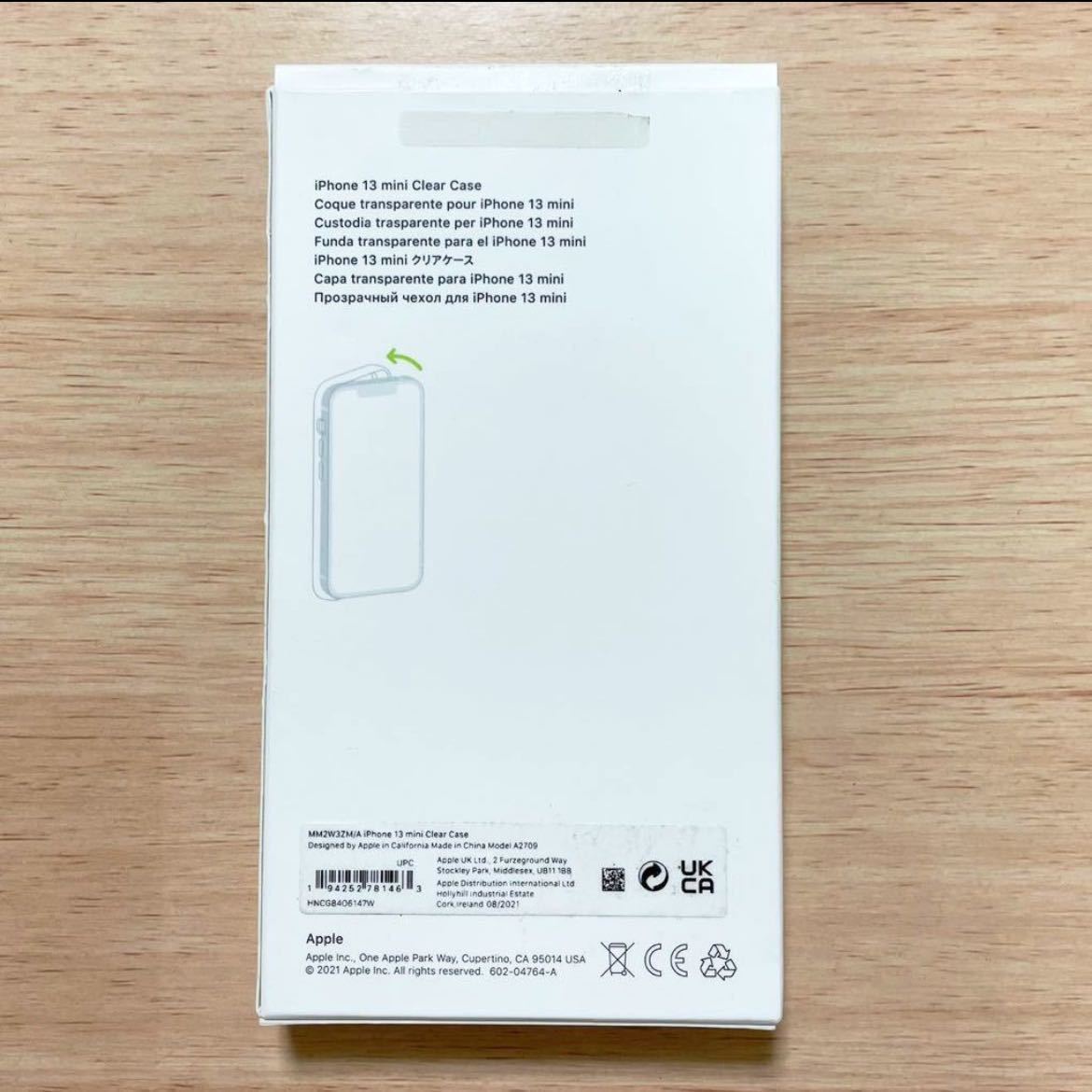 ★新品★ Apple アップル 純正 iPhone 13 mini クリアケース 104B12_画像2