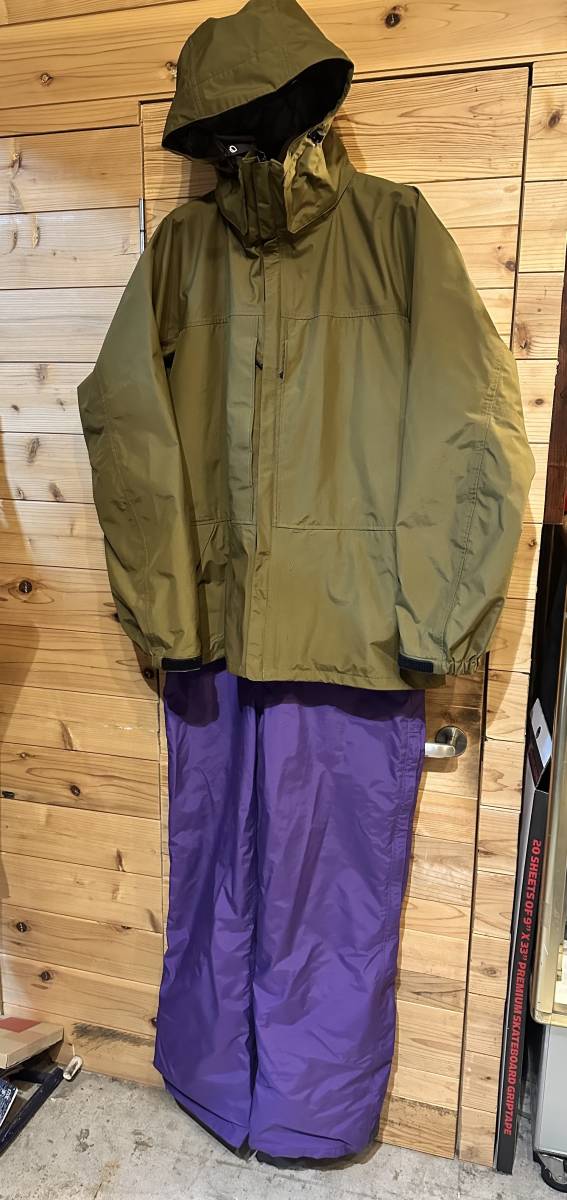 グリーンクロージング　GREENCLOTHING　上下セット　HEAVY JACKET とBIB PANTS 中古　XXL 綺麗_画像1