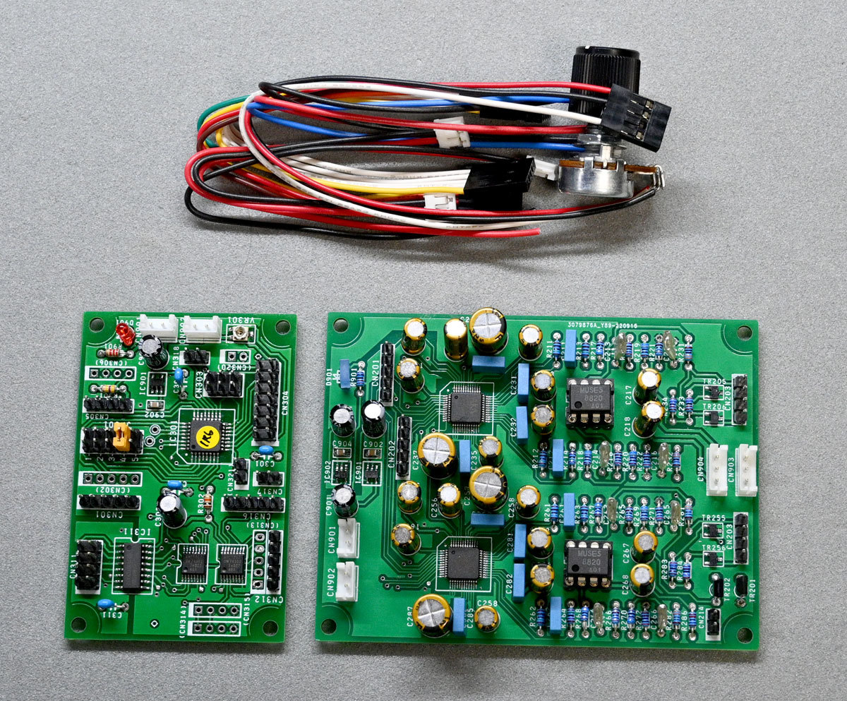 ★★ AK4493SEQ (mono 差動出力) DAC基板と制御基板のセットです