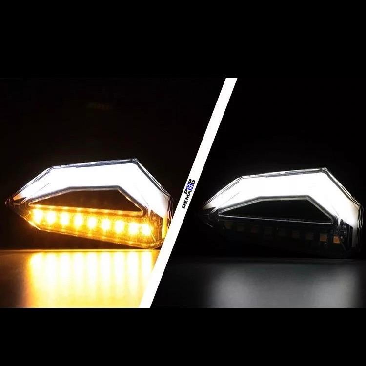 ◇即納◇汎用 12V デイライト LED ウインカー 白 1台分4個セット サンダーボルト S2 S3 ライトニング X1_画像5