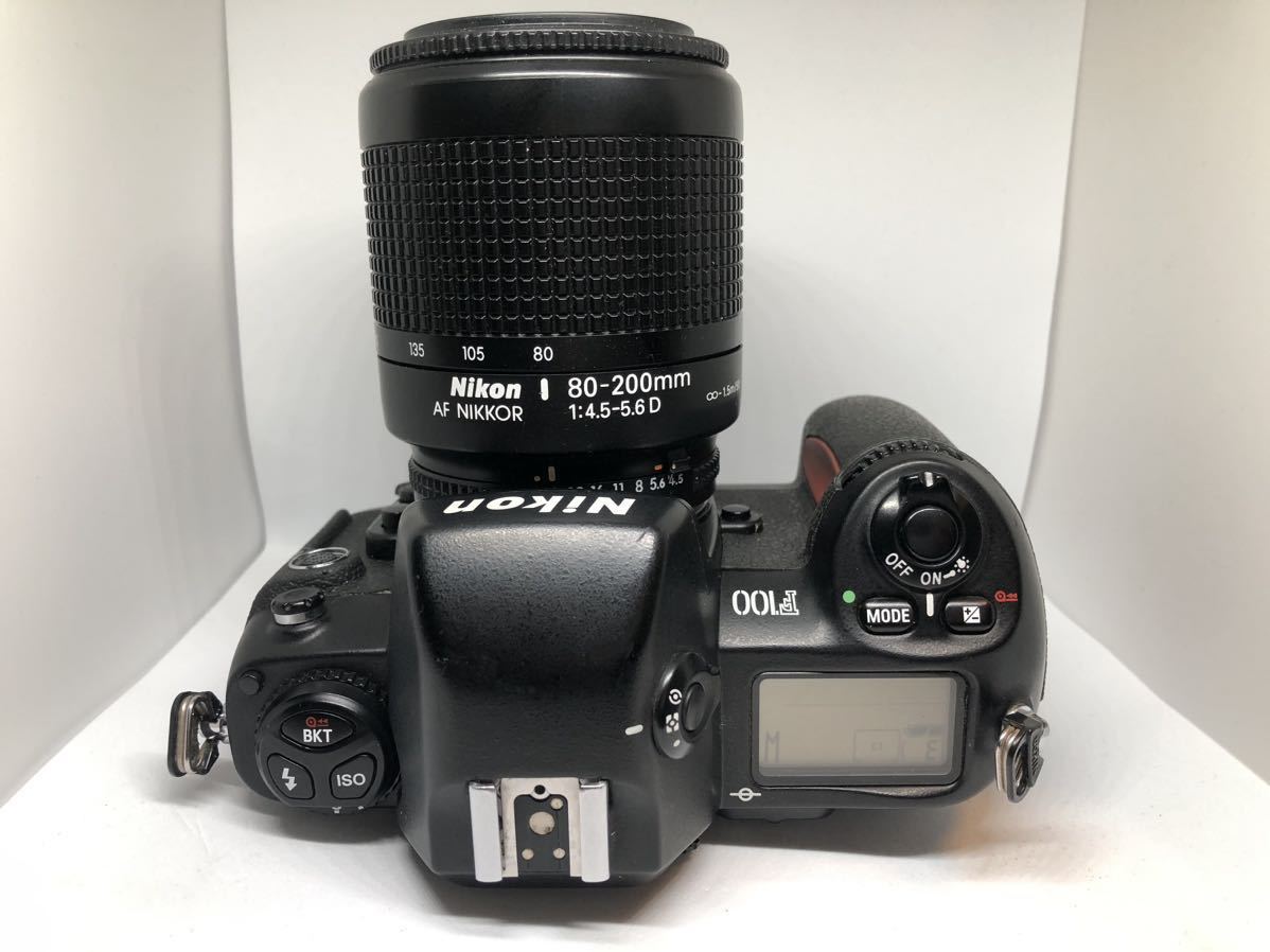 Nikon ニコン F100 フィルムカメラ AF Nikkor 80-200mm 1:4.5-5.6D レンズセット_画像4