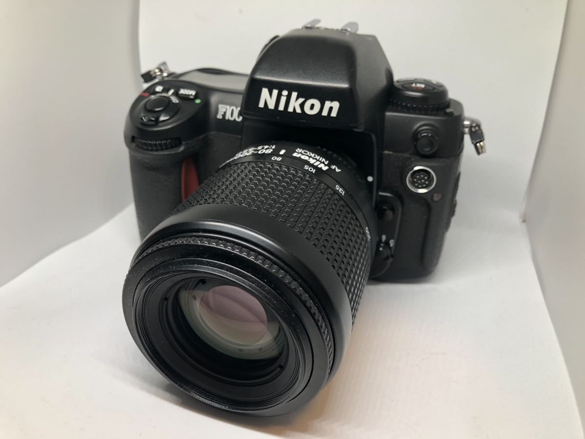 Nikon ニコン F100 フィルムカメラ AF Nikkor 80-200mm 1:4.5-5.6D レンズセット_画像1