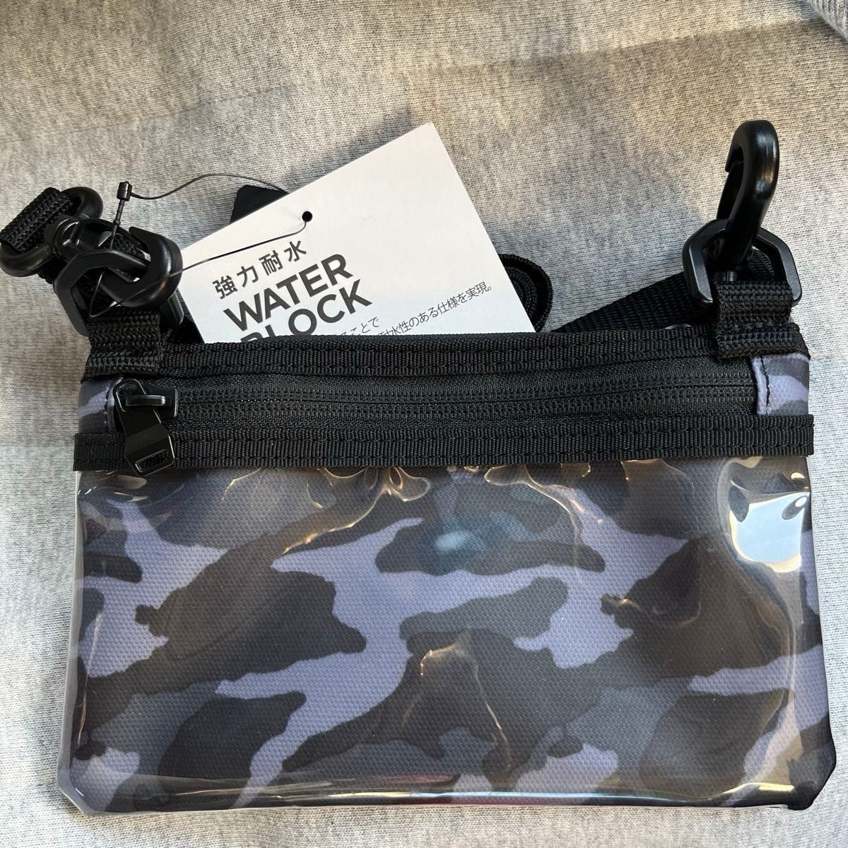 クイックシルバー強力耐水ブロック ミニバッグ QUIKSILVER BLOCK MINI BAG サコッシュ ショルダーサーフィン