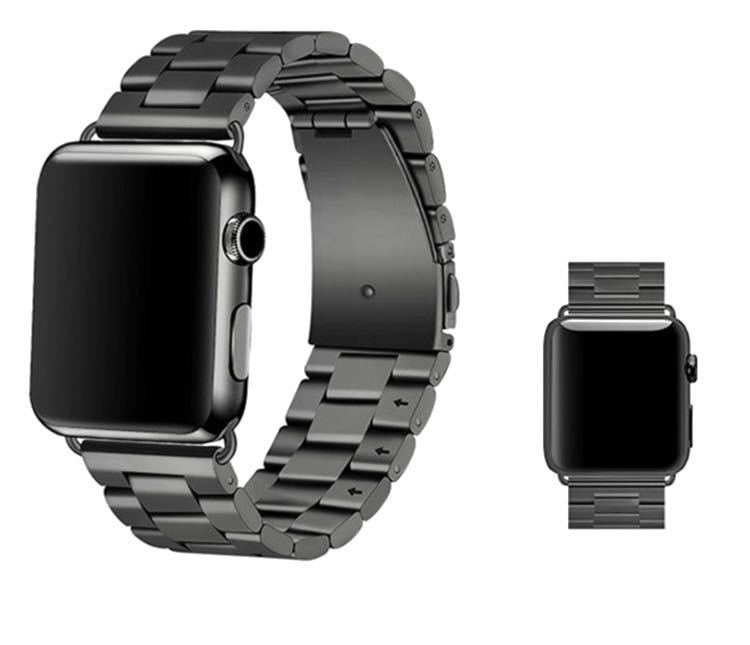 新品未使用☆ Apple Watch ( アップルウォッチ ) メタリック バンド 42/44/45mm　ブラック　Apple Watch メタリック 黒 バンド_画像2