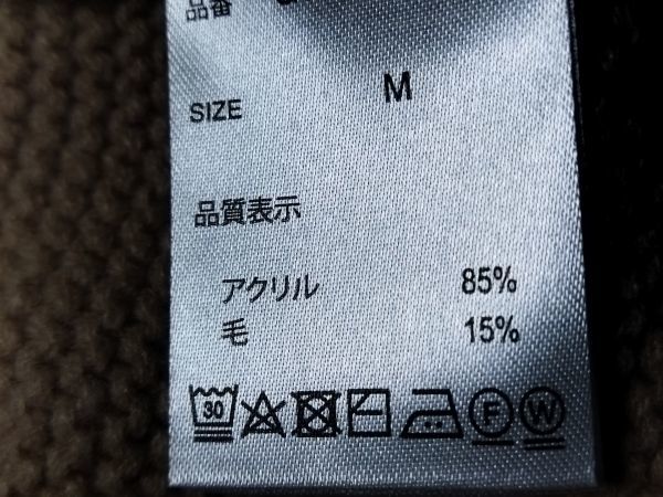 GLOBAL WORK◆リブじゃない♪ウール混オフタートルネックニットオーバーサイズ◆ガーター編み.グレージュ.ベージュ.グローバルワーク_画像5