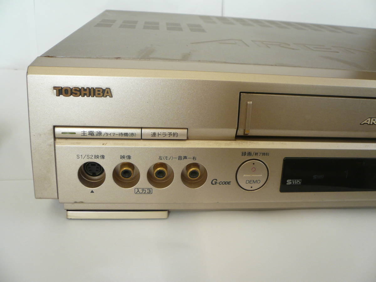 TOSHIBA/東芝 ビデオカセットレコーダー　 A-S99　S-VHS 再生OK★ジャンク扱い_画像2
