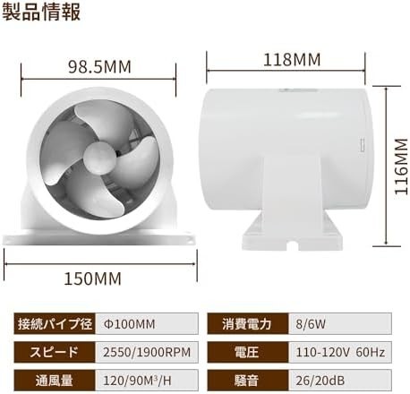 # free shipping #2024 year recent model ] duct for exhaust fan Sidvkut painting Booth for exhaust fan ABS made height low speed switch attaching pipe for exhaust fan 