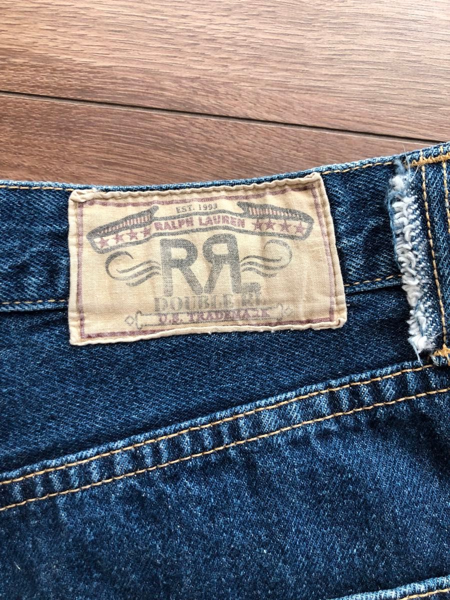 RRL ラルフローレン ダブルアールエル 三ツ星 デニム90s 希少　激レア　シンチバック付き　濃インディゴ　ヴィンテージ