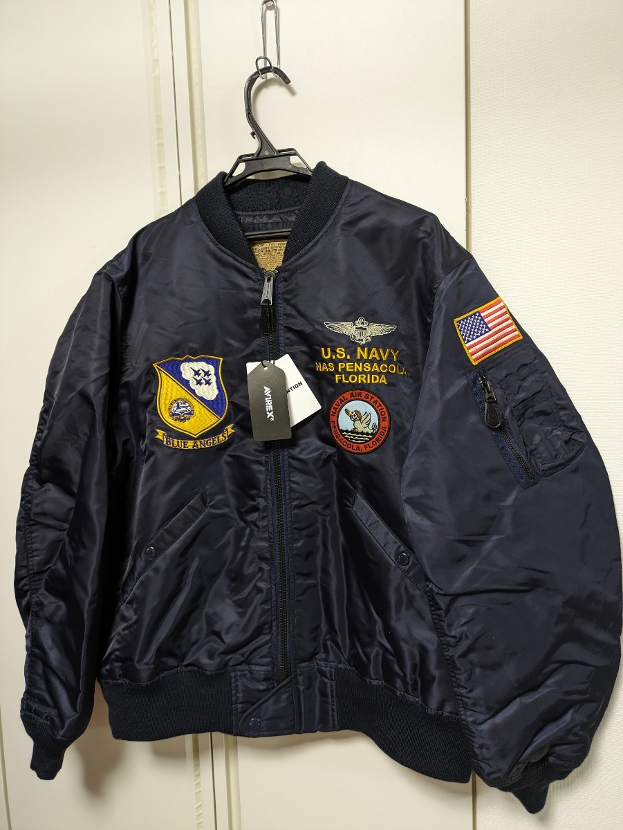 AVIREX/新品2XL XXL 3L/L-2 BLUE ANGLES F-14 /ブルーエンジェル/L2