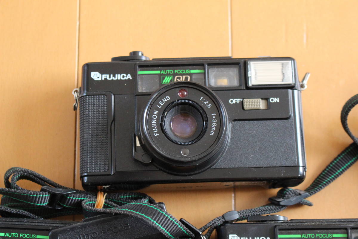 ジャンク FUJICA AUTO-7QD 5台 フジカ コンパクトフィルムカメラ a5の画像6
