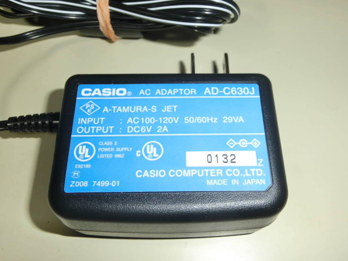CASIO Casio AC adapter AD-C630J input AC100-120V output DC6V 2A