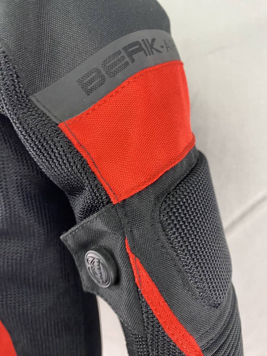 BERIK ベリック レディースメッシュナイロンジャケット BLACK/RED 38サイズ 新品未使用 バイク ツーリング 女性用_画像3