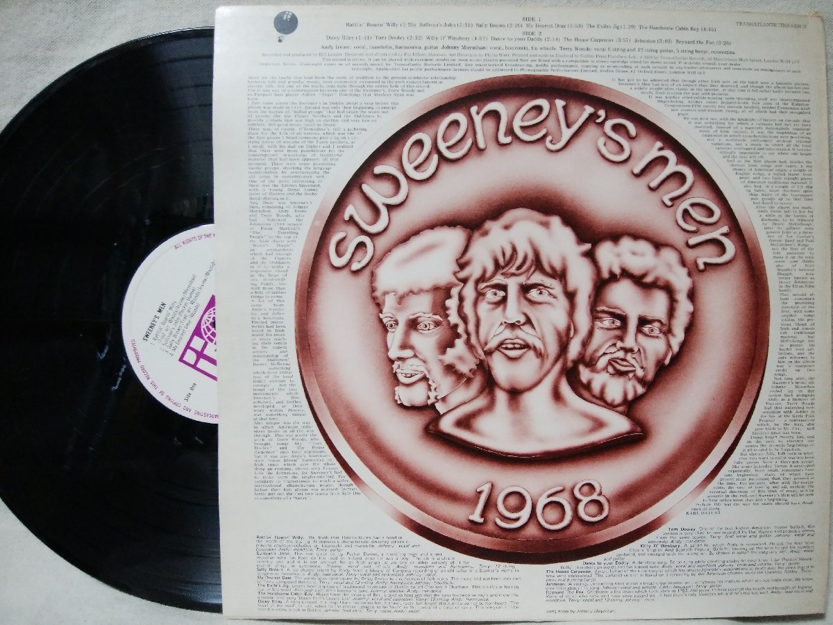 ★★SWEENEY'S MEN 1968★アイリッシュ伝説グループ!!★正規再発UK盤 ケルト音楽★ アナログ盤 [545jp_画像2