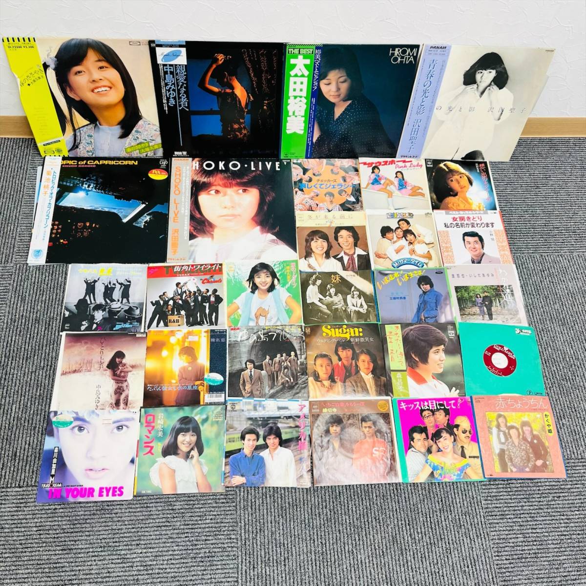 中古レコードまとめ 邦楽 ジャパニーズポップス 昭和 女性アイドル多数 日本 J-POP ピンクレディー 中島みゆき 石野真子 その他色々 6847_画像4