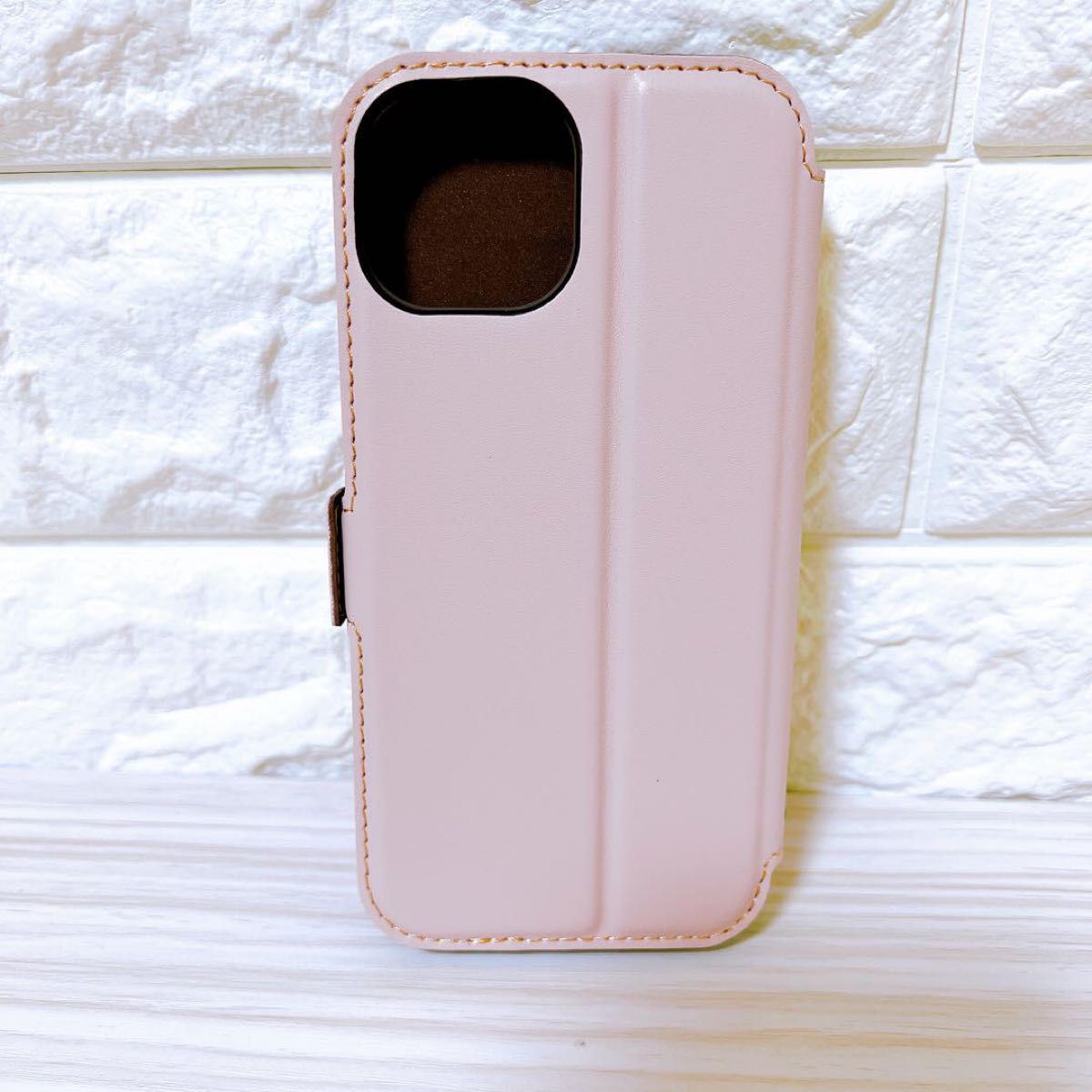 【即購入OK♪早い者勝ち!】iPhone13ケース 手帳型 ピンク カード収納 スタンド機能 マグネット式 プレゼント付  カバー