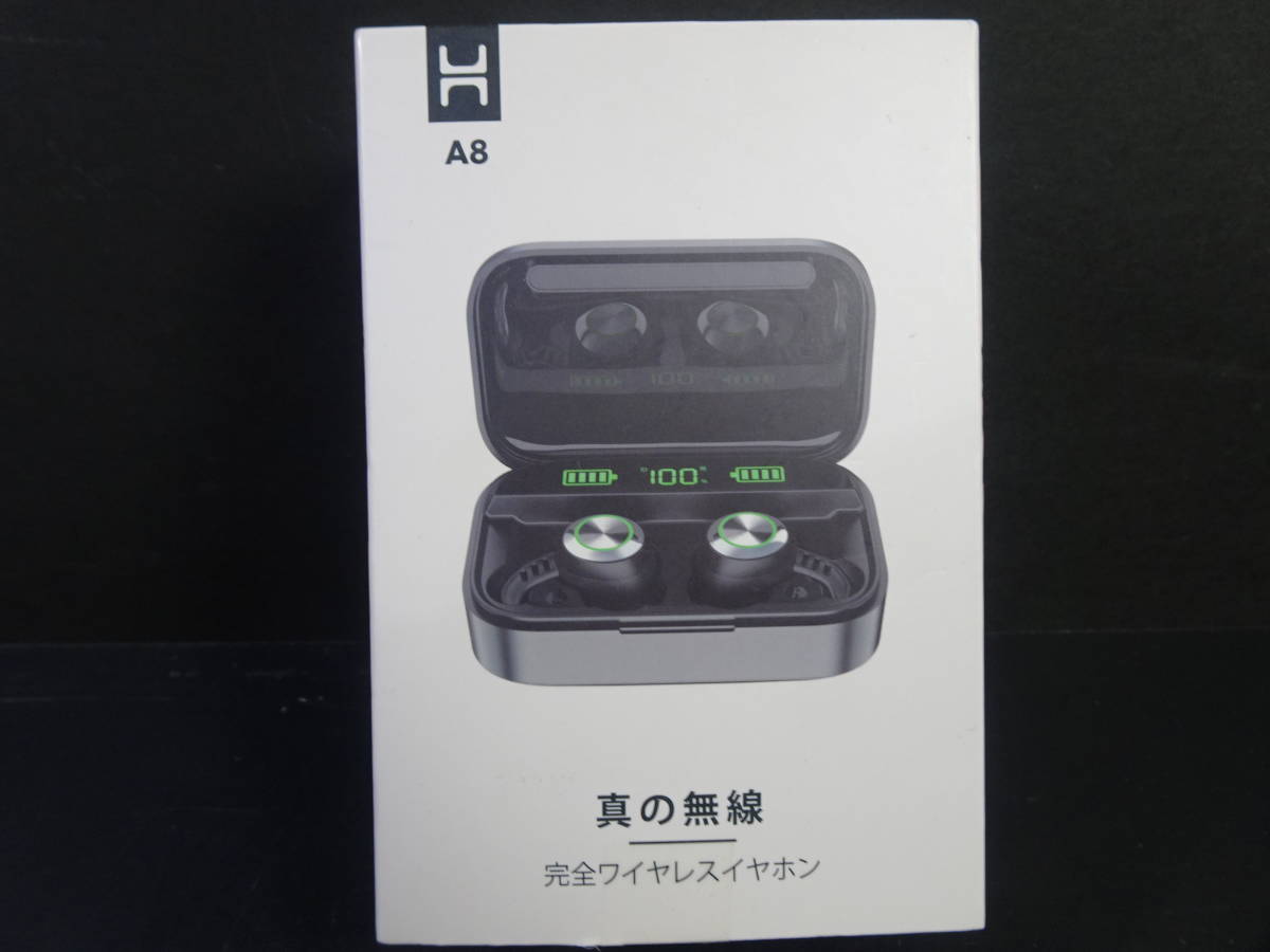 ★未使用 ワイヤレスイヤホン Bluetooth イヤフォン Hihiccup A8 ジャンク_画像1