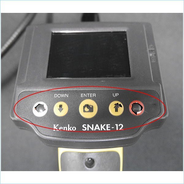 [DSE] (中古品)現状品 ケンコー LEDライト付防水 スネイクカメラ SNAKE-12 フレキシブルチューブ 2.4型液晶モニター_画像2