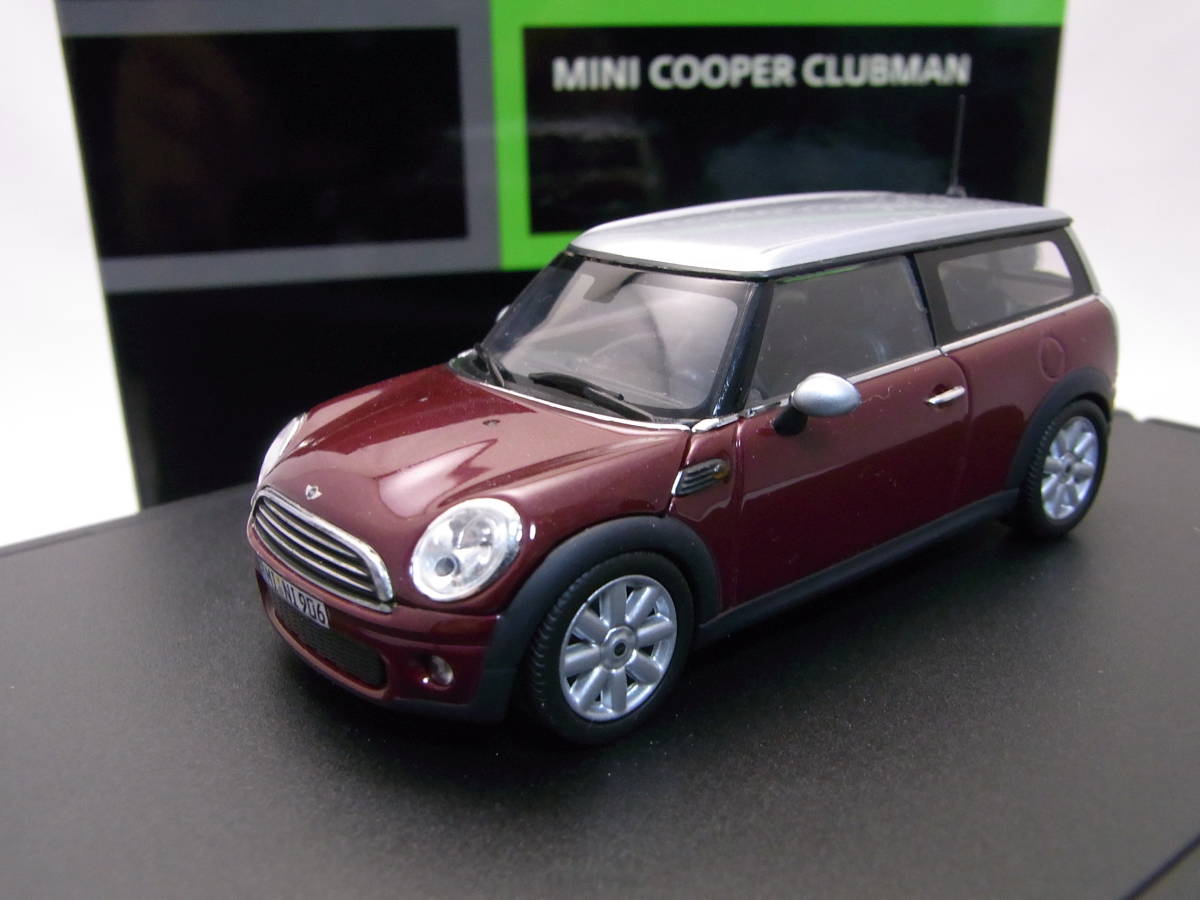 ★ディーラー特注!★Mini Cooper CLUBMAN ワイン/シルバー 1/43【R55 ミニクーパー クラブマン】★検:BMW BMC クラブバン カントリーマン_画像2