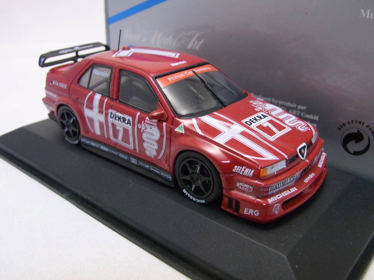 ★レア物!★Alfa Romeo 155 V6 TI #7 DTM 1993 A.Nannini 1/43【アルファロメオ ナニーニ】★銀箱 MIN 930120_画像4