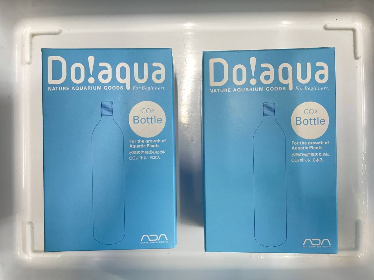  Do!aqua CO2ボンベ　6本入り2箱（未使用品）　おまけスピコン、チューブ継ぎ手各種（中古）_画像1