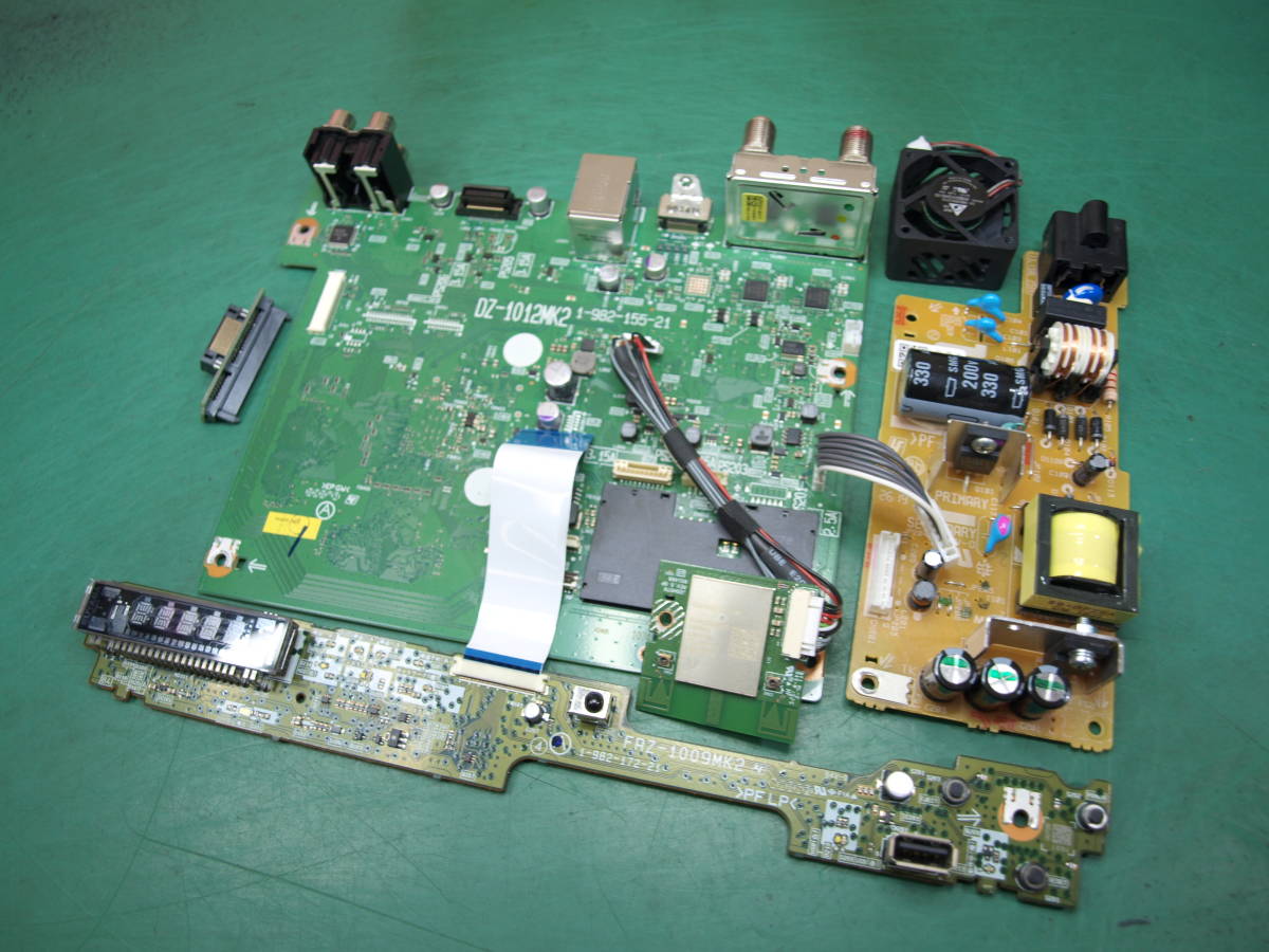 SONY HDD/BDレコーダー BDZ-ZW1700 PCB2 FAN/内部基板セット動作品_画像1