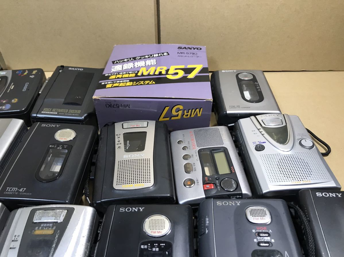 SONY ソニー カセットコーダー カセットレコーダー 18点セット TCM-500 TCM-400 など 大量 CASIO SANYO AIWA アイワ カセットウォークマン_画像5