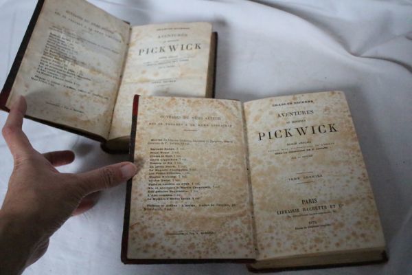 フランス アンティーク 古い本 まとめて4冊セット！ DICKENSなど_画像9