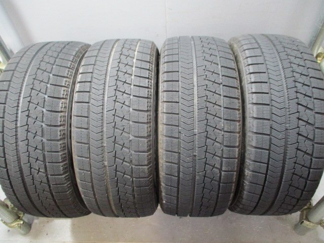 BN443☆中古タイヤ スタッドレス 215/50R17 深溝 冬4本価格！BS VRX 法人宛/営業所止め送料無料 プリウスα リーフ_画像1