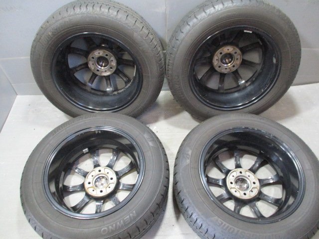 BN460☆中古タイヤ サマー 185/65R15 ×6J +50 アルミ夏4本セット！2023年製 法人宛/営業所止め送料無料 カローラ bB フリードGB3/4_画像7