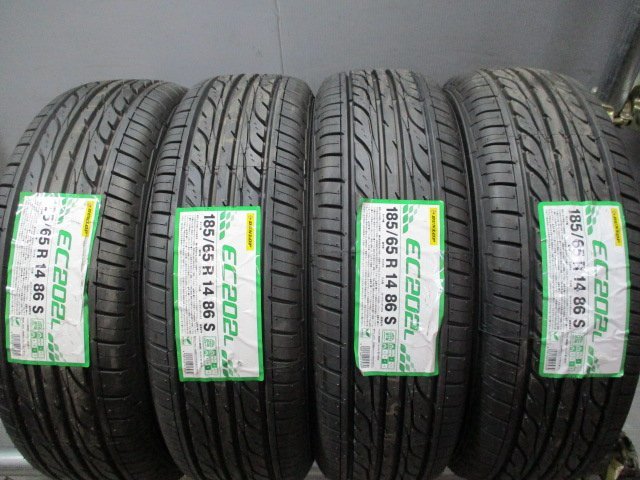 BN855☆即納 新品タイヤ サマー　2020年製 185/65R14 夏4本価格！ダンロップ EC202L 法人宛/営業所止め送料無料_画像1