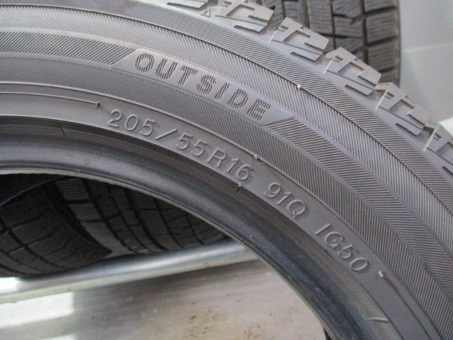 BN490☆中古タイヤ スタッドレス　205/55R16 バリ溝 冬4本価格！ヨコハマ　IG50PLUS 法人宛/営業所止め送料無料_画像6