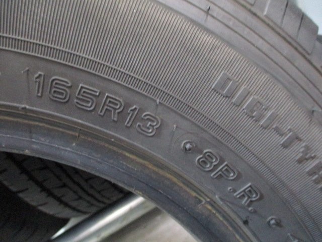 R35　中古タイヤ サマー 165R13 8PR LT 夏4本価格！DUNLOP VAN01 2023年製 法人宛/営業所止め送料無料 プロボックス サクシード_画像6