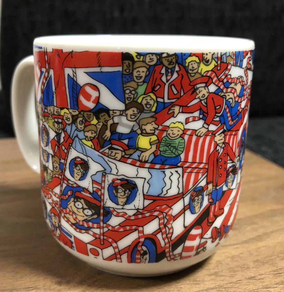 レア 昭和レトロ ウォーリーをさがせ! マグカップ ヴィンテージ デッドストック WHERE'S WALLY? Martin Handford 1991 TOYOHAN陶器製_画像3