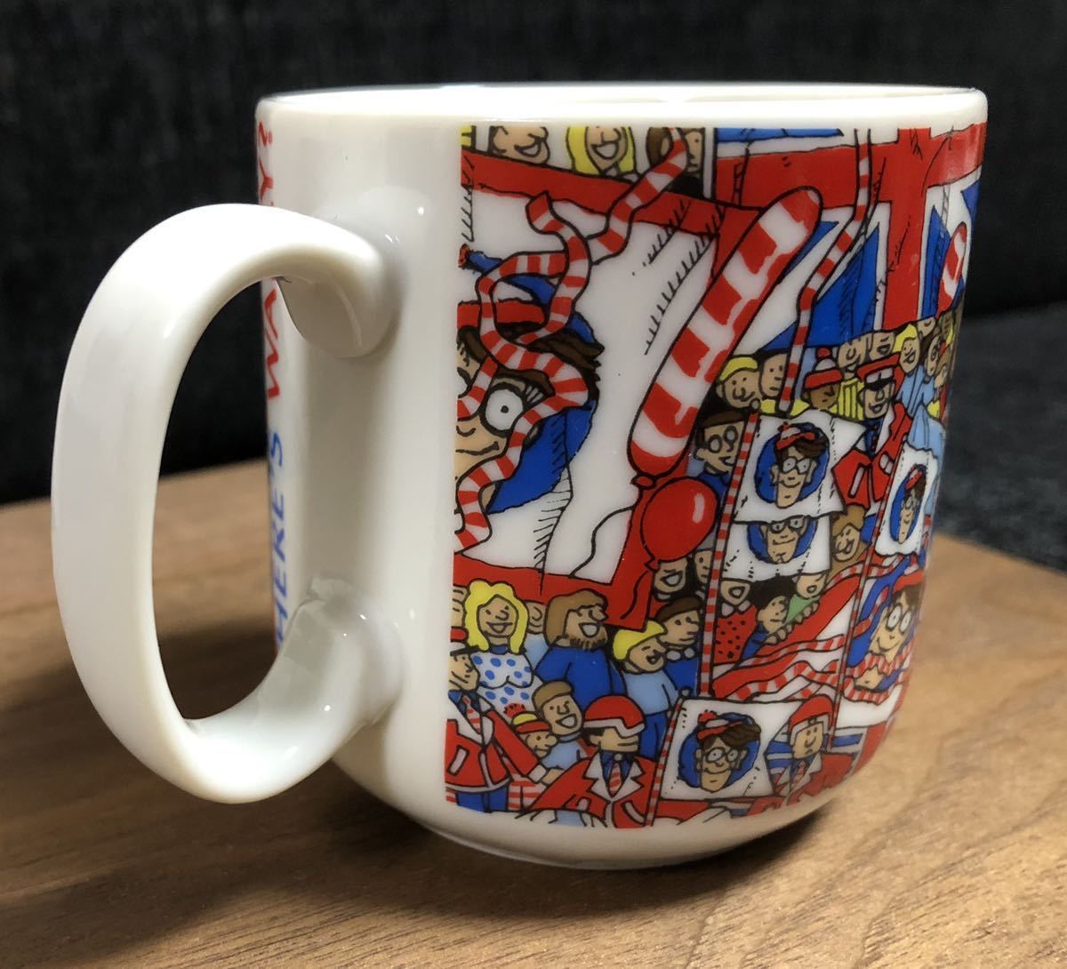 レア 昭和レトロ ウォーリーをさがせ! マグカップ ヴィンテージ デッドストック WHERE'S WALLY? Martin Handford 1991 TOYOHAN陶器製_画像4