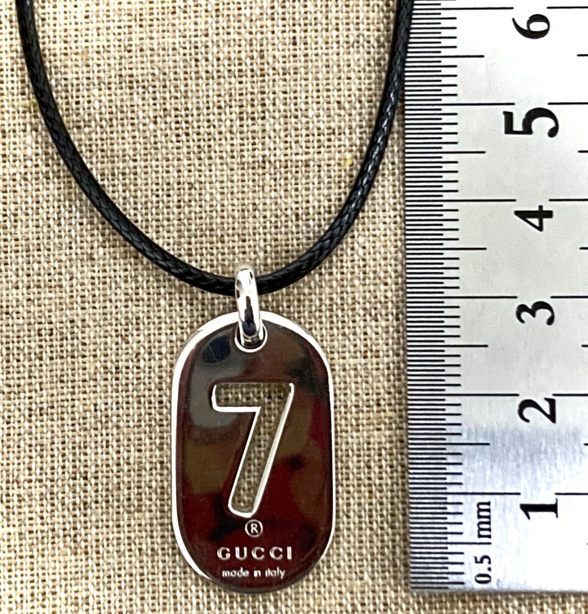 GUCCI/グッチ NO 7/ナンバープレート7 ネックレス/ペンダント GUCCI/グッチ NO 7/ナンバープレート7 ネックレス/ペンダント
