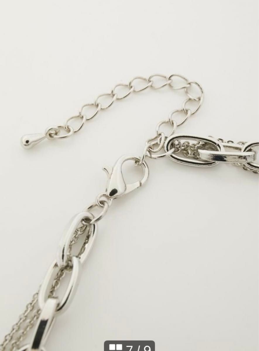 COIN THREE-STRAND NECKLACE SLV 3連コインネックレス