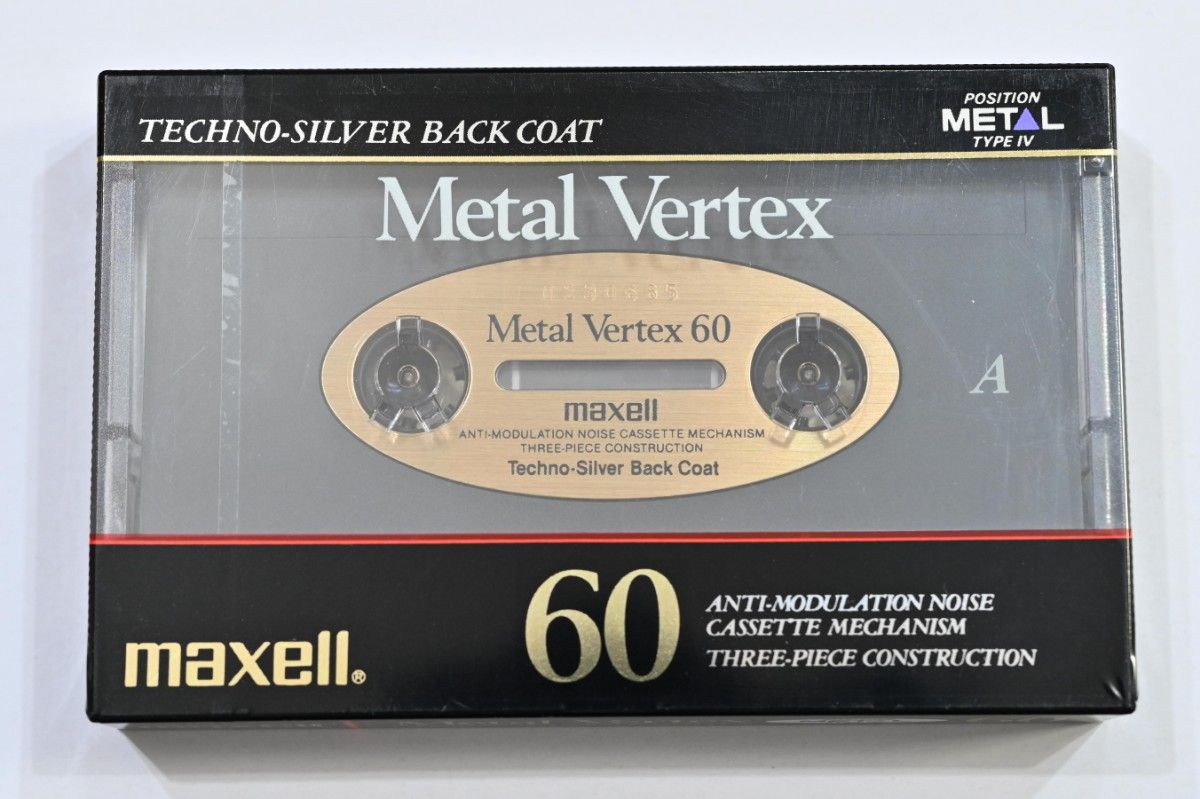 未使用未開封　maxell　カセットテープ　メタルポジション　Metal Vertex 60　MV60　メタルテープ