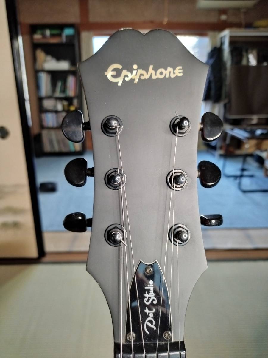 ・ Epiphone Dot Studio・ WC・ＧIGケース付き・ES-335スタイル・2009年製・超美品・セミアコ・つや消し・マット仕上げ・調整済み_画像4