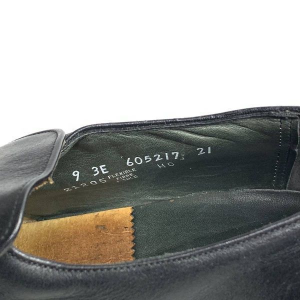 1973年製?ビンテージ★フローシャイム/Florsheim★サイズ9 3E★27.0cm★スリッポン タッセルローファー★黒 ブラック◆is6-30_画像4